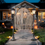 7 Ft. 7" Light-Up Cemetery Archway with Bats & Creepy Cloth Accents Halloween Decoration