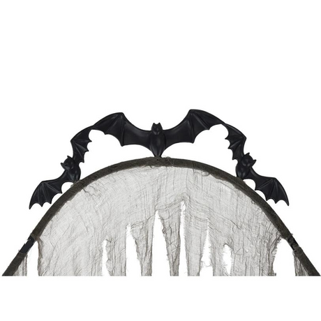7 Ft. 7" Light-Up Cemetery Archway with Bats & Creepy Cloth Accents Halloween Decoration