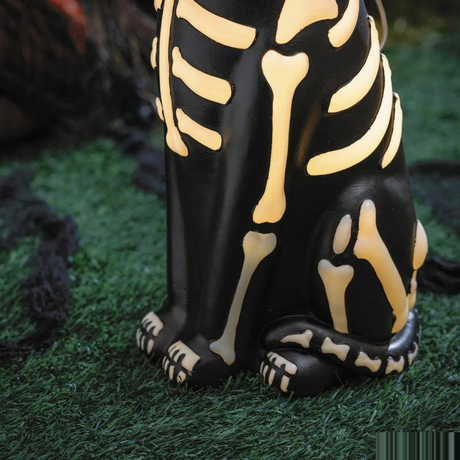 24" Light-Up Skeleton Dog Blow Mold with C7 LED Halloween Decoration