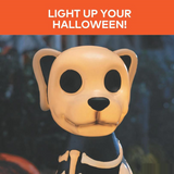 24" Light-Up Skeleton Dog Blow Mold with C7 LED Halloween Decoration