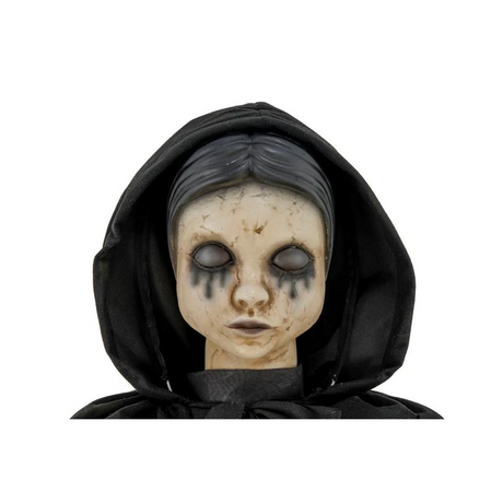 5 Ft. Animated Light-Up LED Standing Doll with Moving Head & Eyes Halloween Decoration
