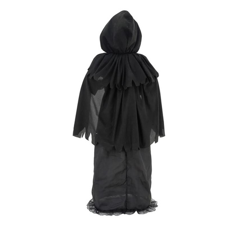 5 Ft. Animated Light-Up LED Standing Doll with Moving Head & Eyes Halloween Decoration