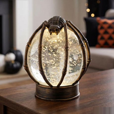 Light-Up LED Spider Moving Water Ball Halloween Decoration