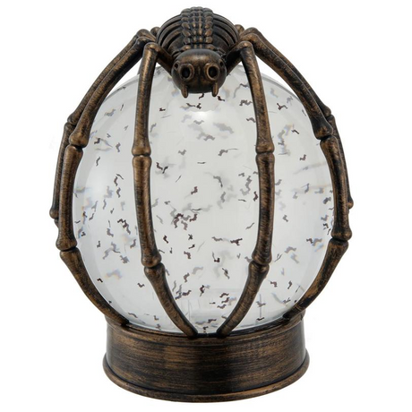 Light-Up LED Spider Moving Water Ball Halloween Decoration