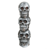 28" Light-Up LED Blow Mold Stack of Skulls Halloween Decoration