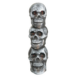 28" Light-Up LED Blow Mold Stack of Skulls Halloween Decoration