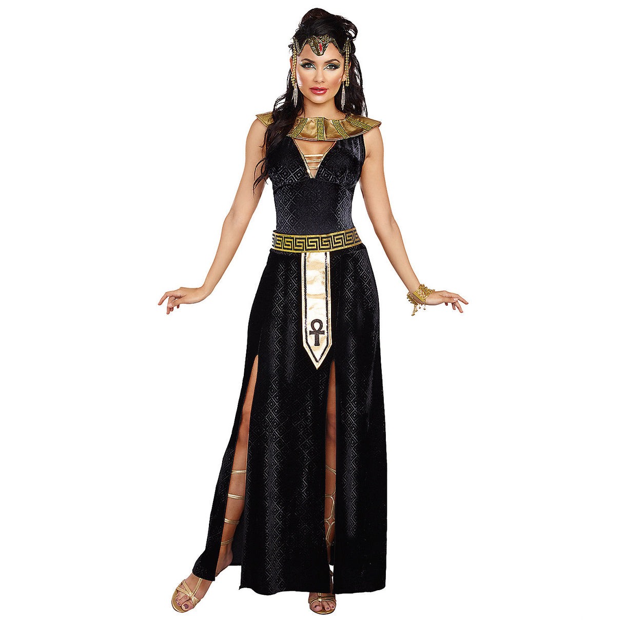 Exquisite Cleopatra Costume for Halloween Parties Themed Events and Dress-Up Celebrations