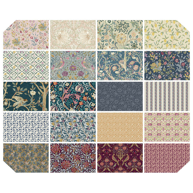 Fat Quarter Bundle The Original Morris & Co. Red House 100% Cotton