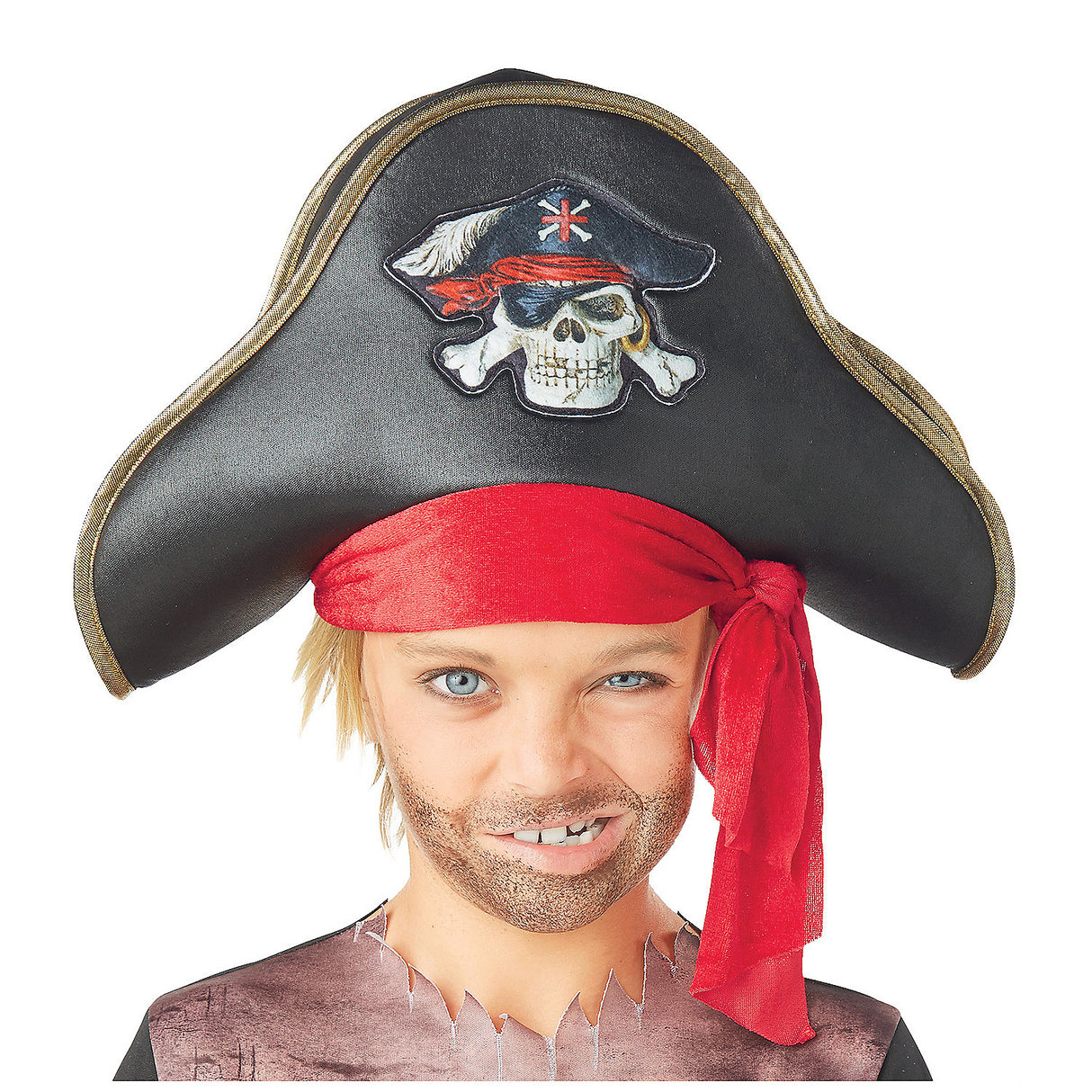 Fun Pirate Captain Hat for Kids Halloween Costumes and Dress Up Adventures
