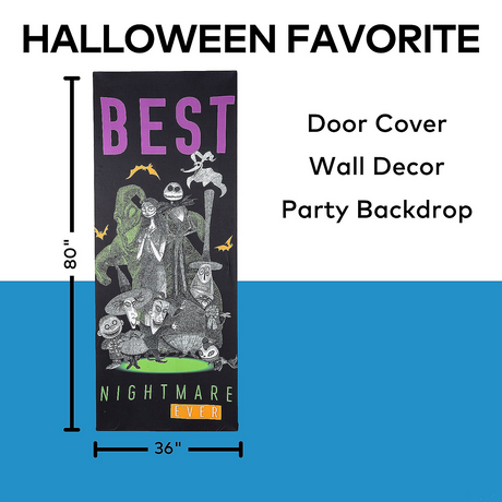 The Nightmare Before Christmas Best Nightmare Ever Wall Hanging Halloween Decoration 80"