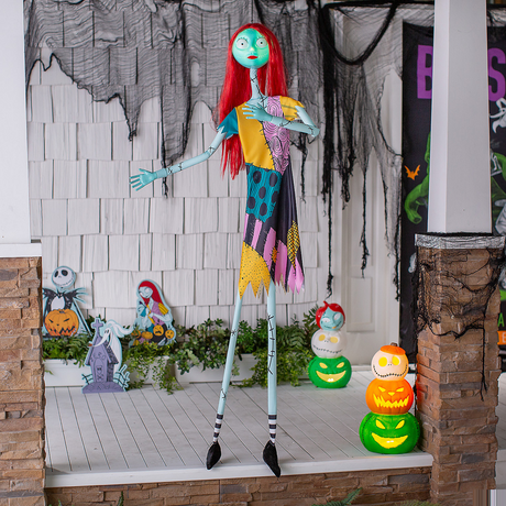 The Nightmare Before Christmas Light-Up Sally Halloween Decoration with Sound 66"