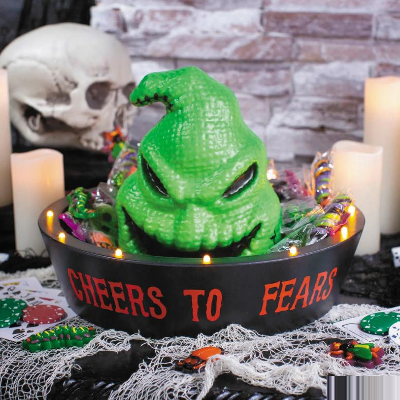 12" Light-Up The Nightmare Before Christmas Oogie Boogie Candy Bowl