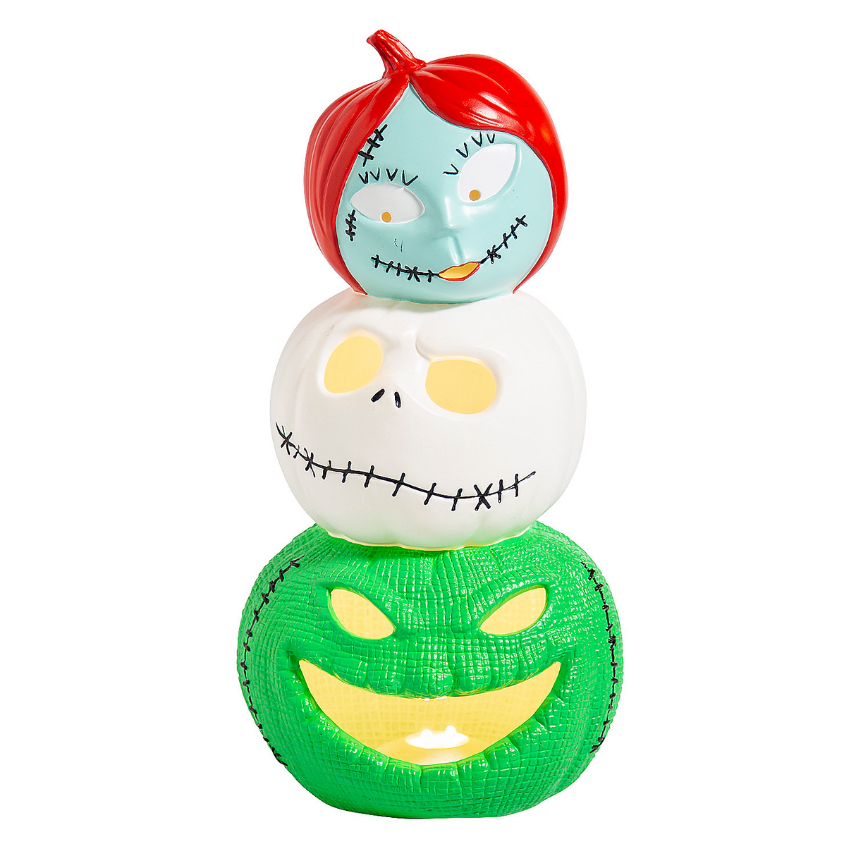 The Nightmare Before Christmas Light-Up Jack, Sally & Oogie Boogie Decoration, 18 1/2"