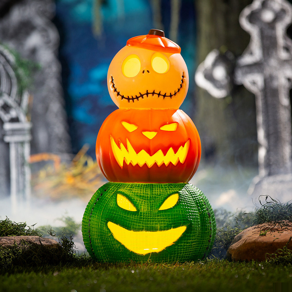Light-Up Jack and Oogie Boogie Decoration for Halloween Parties and Themed Events