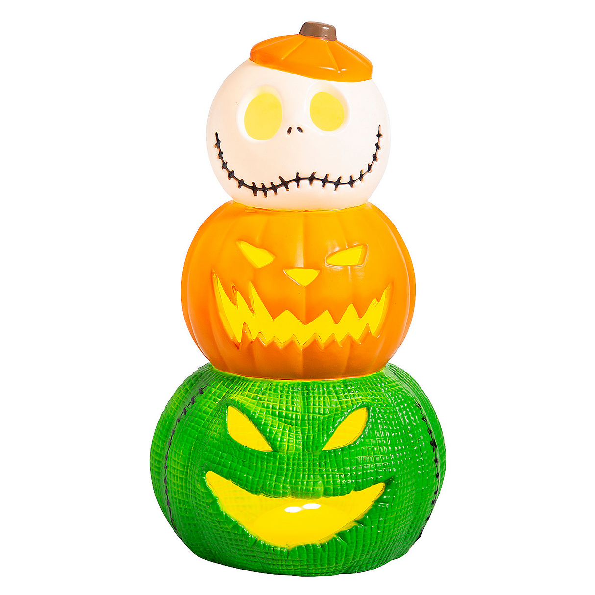The Nightmare Before Christmas Light-Up Jack & Oogie Boogie Decoration, 18 1/2"