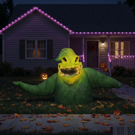 36" The Nightmare Before Christmas Oogie Boogie Light-Up Groundbreaker Halloween Decoration