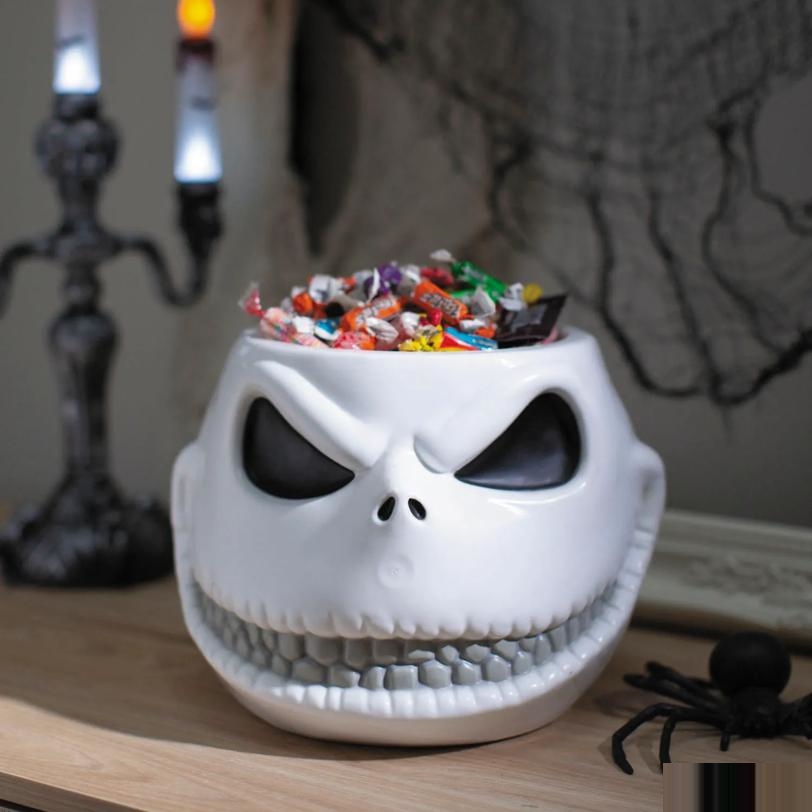 6 3/4" The Nightmare Before Christmas Jack Skellington Candy Bowl Halloween Decoration
