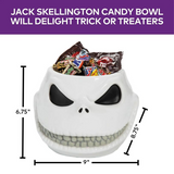 6 3/4" The Nightmare Before Christmas Jack Skellington Candy Bowl Halloween Decoration