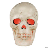 Animated Giant Plastic Skull Halloween Decoration, 19 3/4"