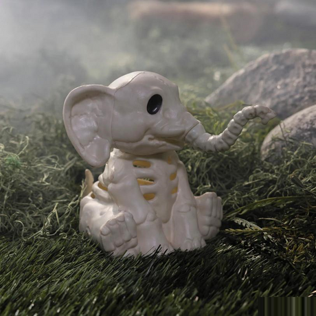 5" Elephant Skeleton Halloween Decoration