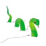 20" Light-Up Green Lawn Snake Halloween Outdoor Decoration