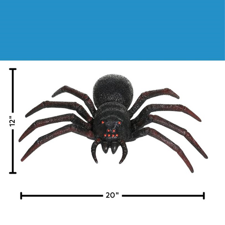 Black Plastic Spider Halloween Tabletop Decoration, 20"