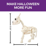 21 1/4" Standing Steer Skeleton Halloween Decoration