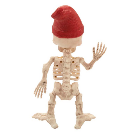 12" Standing Gnome Skeleton Halloween Decoration