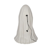 31" Light-Up Surprised Ghost Blow Mold Figure Tabletop Halloween Decoration