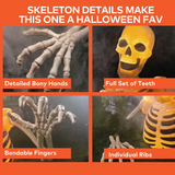 4 Ft. Light-Up Ground Breaking Skeleton Halloween Decoration