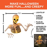 4 Ft. Light-Up Ground Breaking Skeleton Halloween Decoration