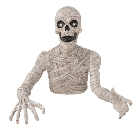 Spooktacular Out of Ground Reaching Mummy Halloween Decoration for Haunted House Party and Outdoor Decor
