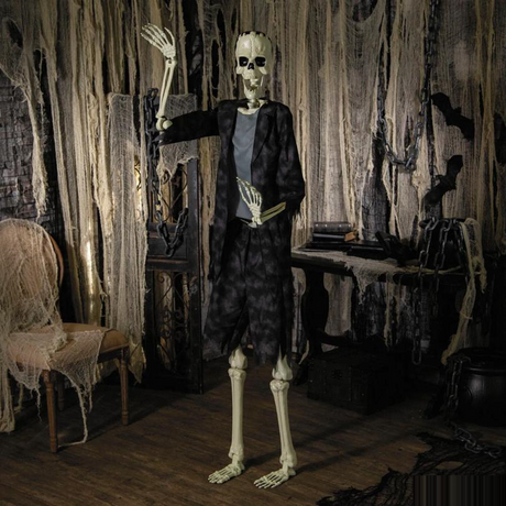 6 Ft. 2" Standing Franky Skeleton Halloween Decoration