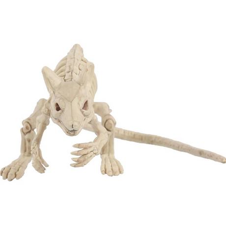 Skeleton Creepy Crouching Mouse Prop
