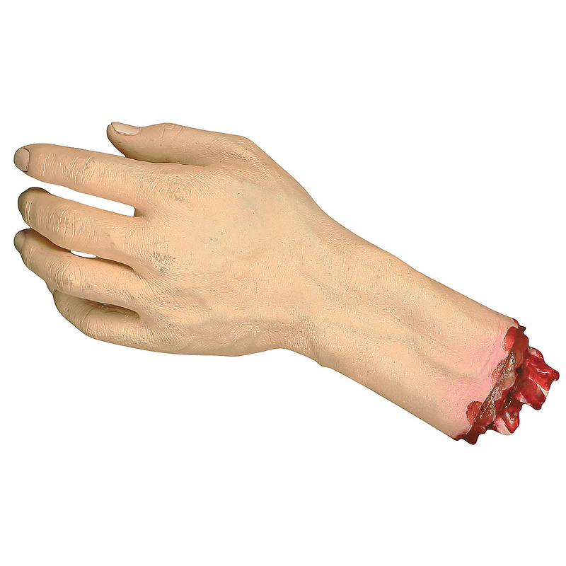 RADYAN authentic severed hand decor prop for Halloween parties, haunted houses, and spooky displays