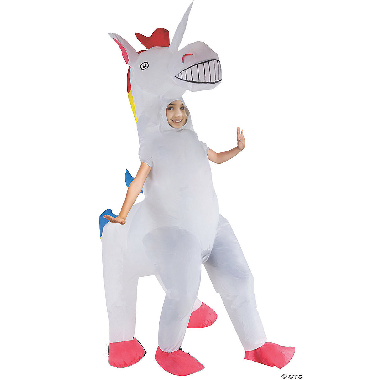 Fun Unicorn Inflatable Costume for Kids Halloween Parties Birthdays and Imaginative Play