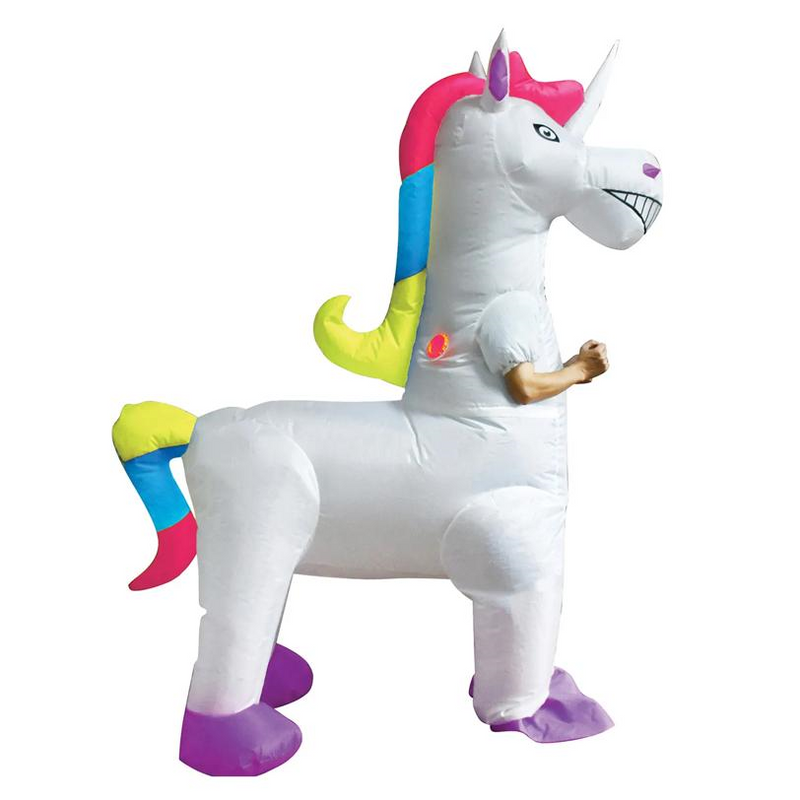 UNICORN INFLATABLE 4 LEGGED COSTUME CHILD