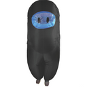 SUS CREWMATE KILLER TEEN BLACK COSTUME