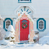 8 Ft. Gingersnap Iron Archway Christmas Decoration
