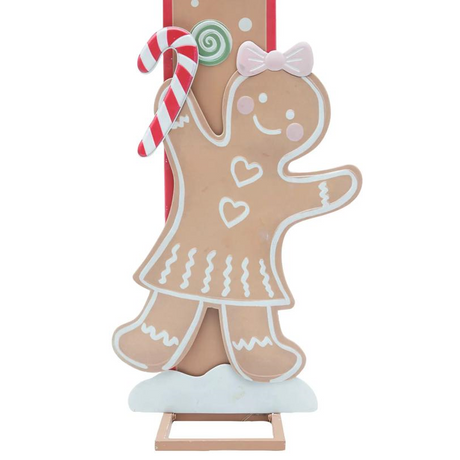 8 Ft. Gingersnap Iron Archway Christmas Decoration