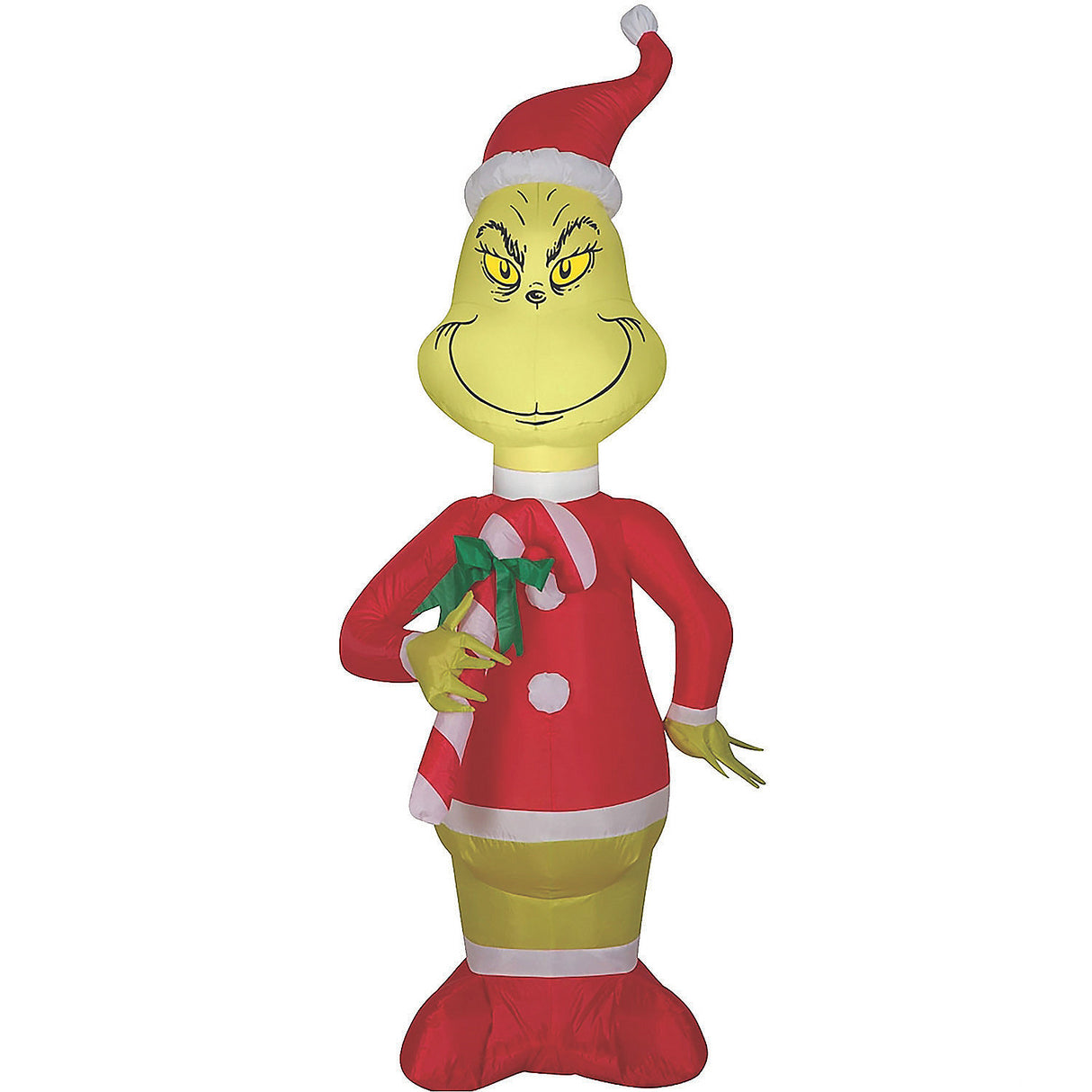 Airblown Grinch Red White Candy for Holiday Decor Outdoor Celebrations and Festive Events