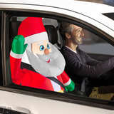 Blow Up Inflatable Car Buddy Santa Outdoor Yard Decoration