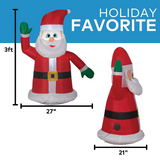Blow Up Inflatable Car Buddy Santa Outdoor Yard Decoration