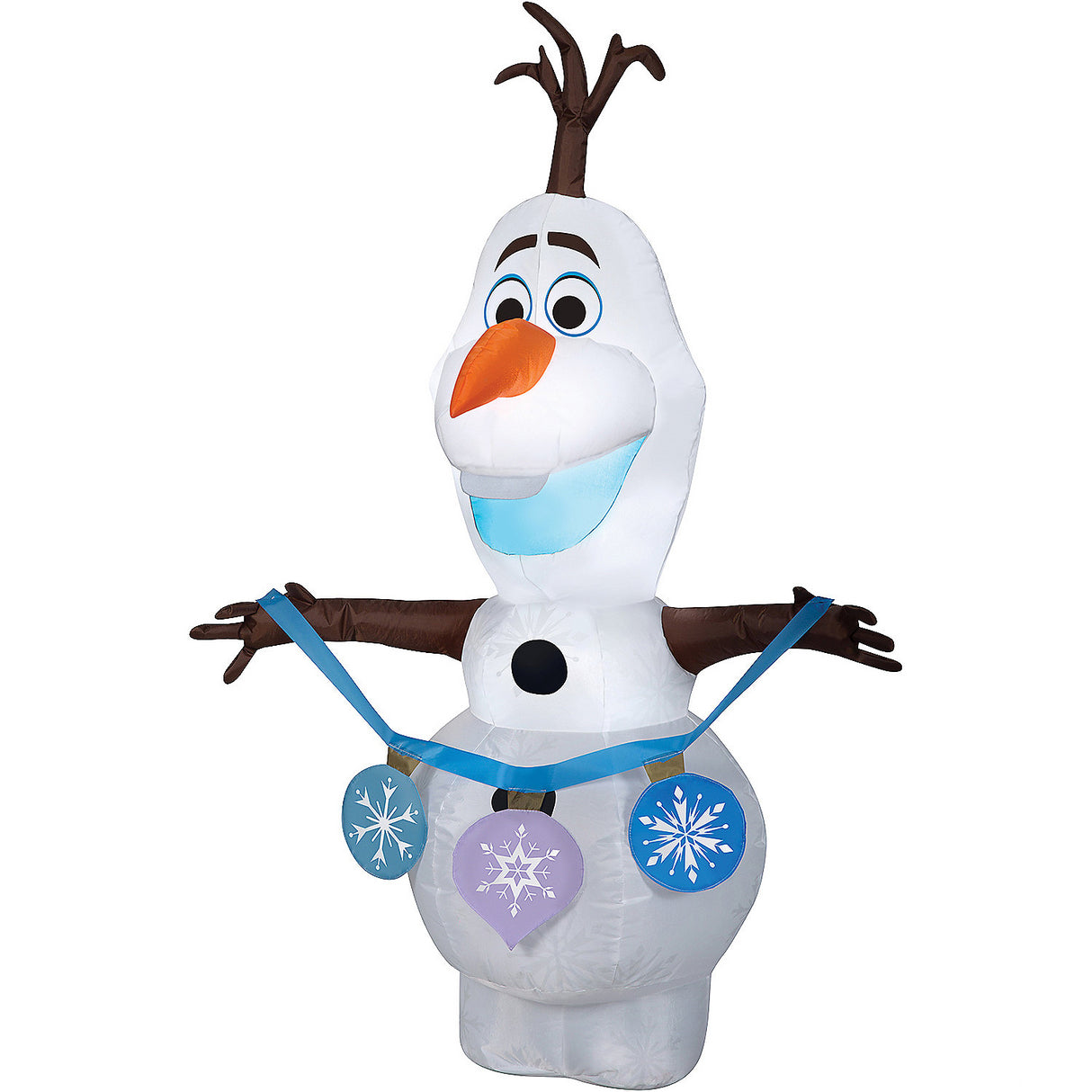 Blow Up Inflatable Olaf Holiday Yard Decoration for Outdoor Festivities and Seasonal Celebrations