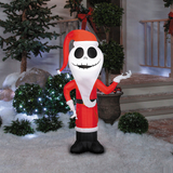 4 Ft. Airblown Inflatable The Nightmare Before Christmas Santa Jack Skellington Outdoor Yard Decoration