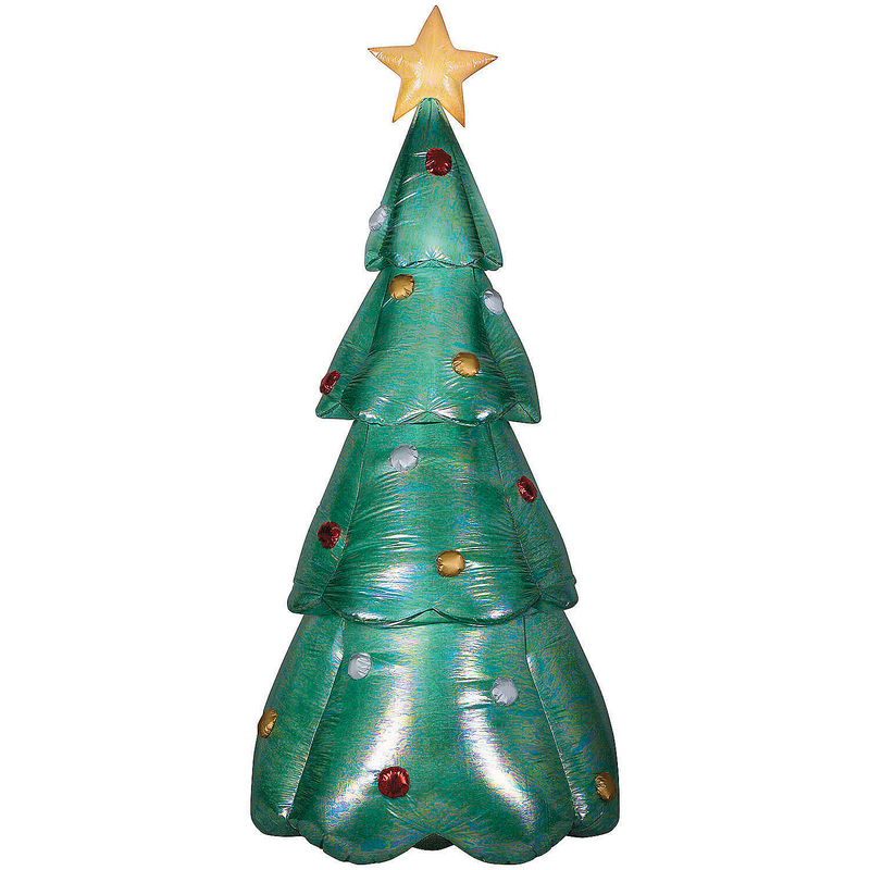 Blow Up Inflatable Mixed Media Green Christmas Outdoor Yard Decoration