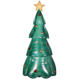 Blow Up Inflatable Mixed Media Green Christmas Outdoor Yard Decoration