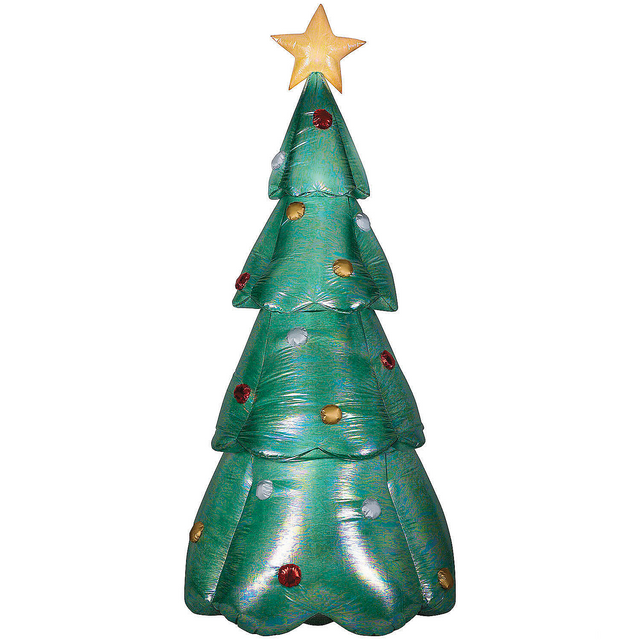 Blow Up Inflatable Mixed Media Green Christmas Outdoor Yard Decoration