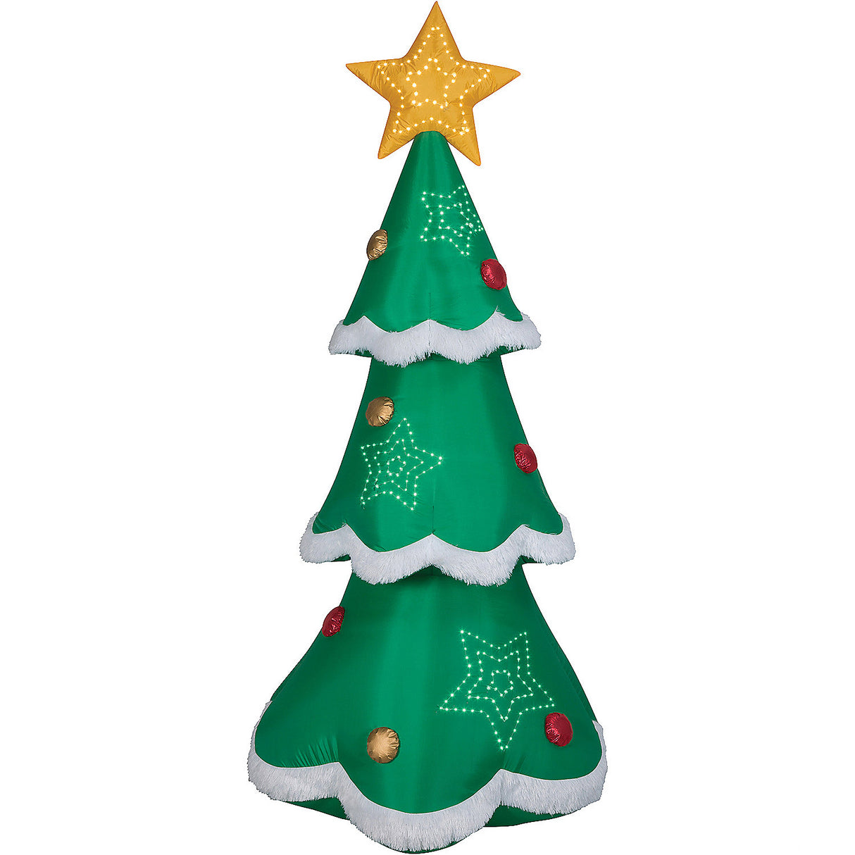 Decorative Blow Up Inflatable Christmas Tree for Outdoor Yard Decor and Holiday Celebrations