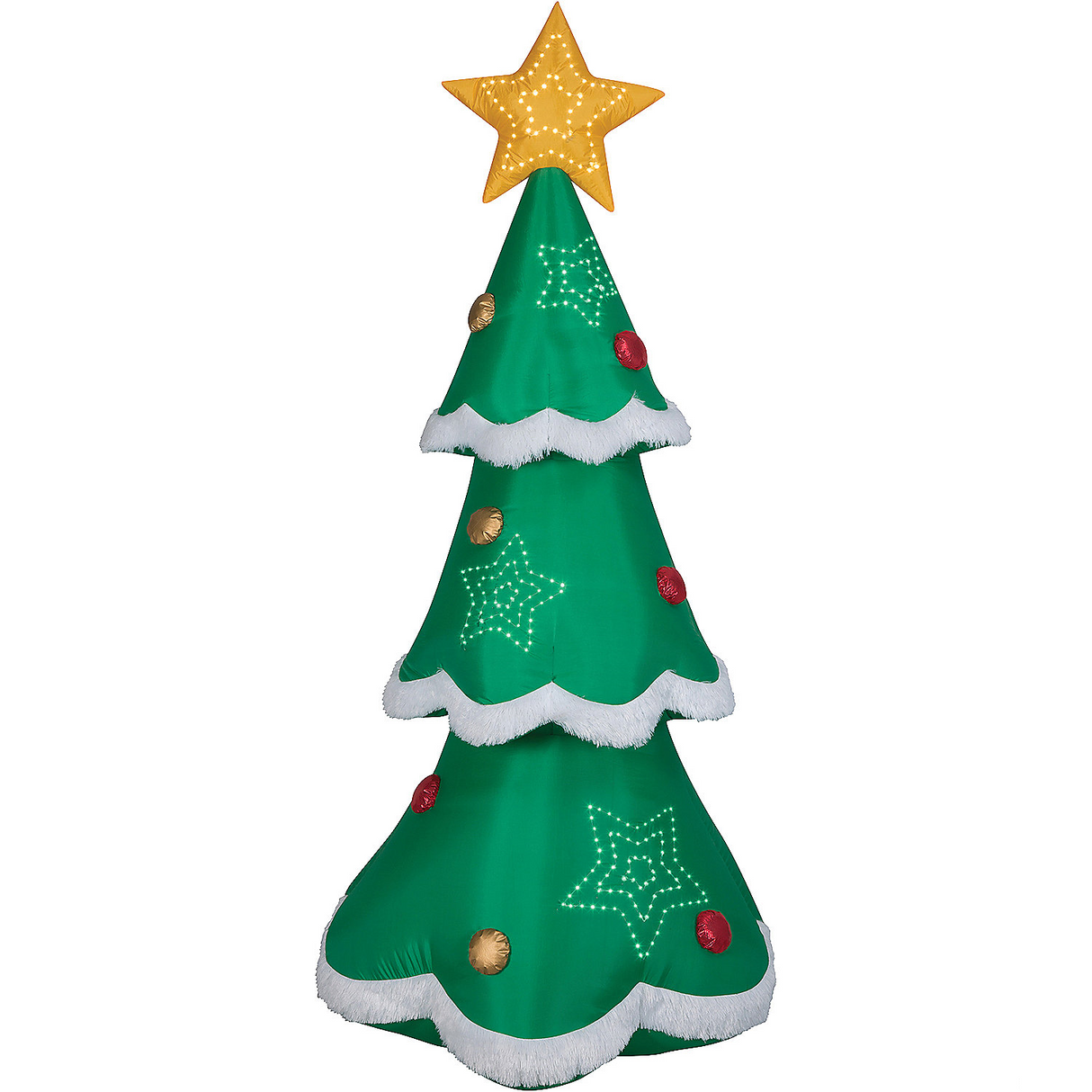 Blow Up Inflatable Mixed Media Christmas Tree Outdoor Yard Decoration